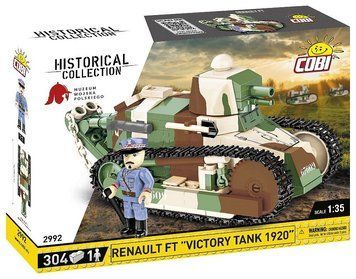 Конструктор дитячий танк 1:35 Renault FT Victory Tank 1920 COBI 2992 2992 фото