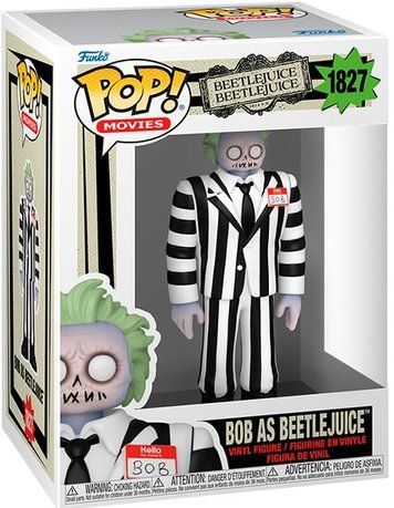 Фігурка Боб у ролі Бітлджюса &mdash; Funko Pop! MOVIES: BEETLEJUICE BEETLEJUICE &mdash; BOB AS BEETLEJUICE #1827 86685 фото