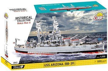 Конструктор дитячий корабель 1:300 USS ARIZONA BB-39 COBI 4843 4843 фото