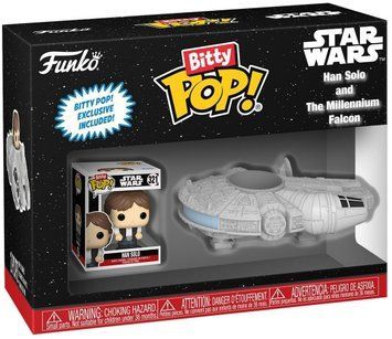 Набір фігурок Хан Соло й Тисячолітній сокіл - Funko Bitty Pop! Ride: STAR WARS - HAN SOLO & MILLENNIUM FALCON 83623 фото