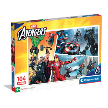 Пазл Clementoni: SuperColor &mdash; Marvel Avengers / Месники (104 елементи) &mdash; 25011 25011 фото