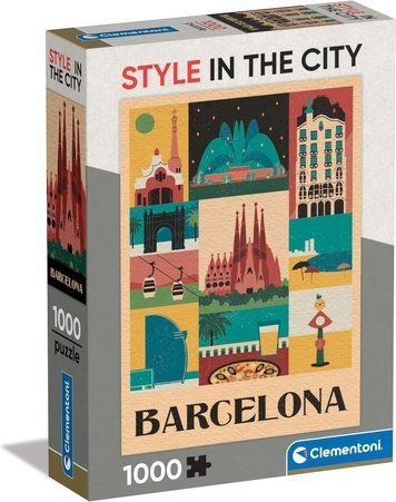 Пазл Clementoni: Style in the City Barcelona (1000 елементів) &mdash; 39847 39847 фото