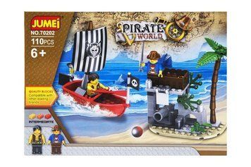 Конструктор Jumei Pirate World Піратська вежа та човен 110 елементів 70202 фото