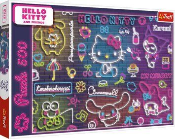 Пазл Trefl: Neon Color &mdash; Hello Kitty (500 эл.) &mdash; 37523 37523 фото