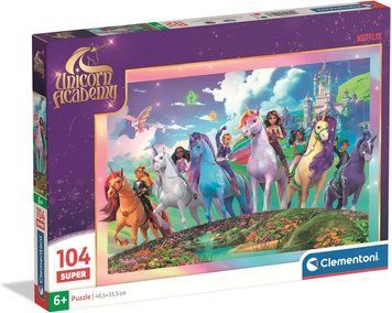 Пазл Clementoni: SuperColor &mdash; Unicorn Academy / Академія Єдинорогів (104 елементи) &mdash; 25098 25098 фото