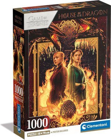 Пазл Гра Престолів - Дім Дракона - 1000 шт. Clementoni 39903 39903 фото