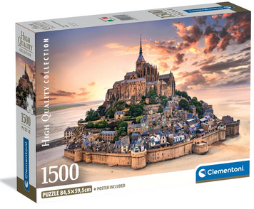 Пазл CLEMENTONI: HIGH QUALITY COLLECTION &mdash; ПІДНЕСЕННЯ МОН-СЕН-МІШЕЛЬ (1500 елементів) 31730 31730 фото
