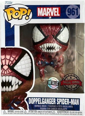 УЦЕНКА!!!! Фигурка Человек-паук Доппельгангер (Metallic) &mdash; Funko Pop! MARVEL: SPIDER-MAN &mdash; DOPPELGANGER #961 Exclusive Special Edition У59175 фото