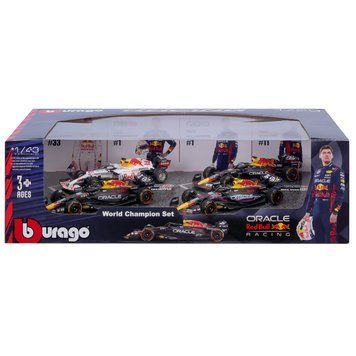 УЦІНКА!!! Набір автомоделей Bburago: Red Bull Racing &mdash; 4 чемпіонські боліди Макса Ферстаппена (1:43) &mdash; 18-38092 У18-38092 фото