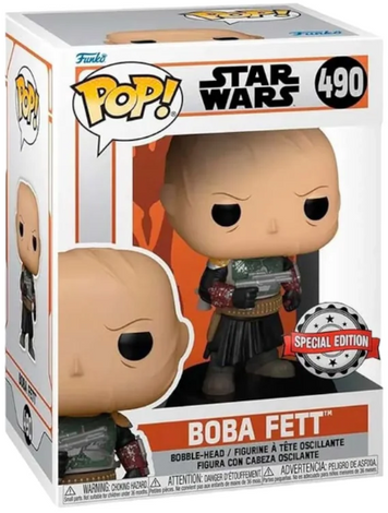 Фигурка Funko Pop! STAR WARS: The Mandalorian &mdash; #490 Boba Fett (without Helmet), Боба Фетт без шлема (Эксклюзив) 58288 фото