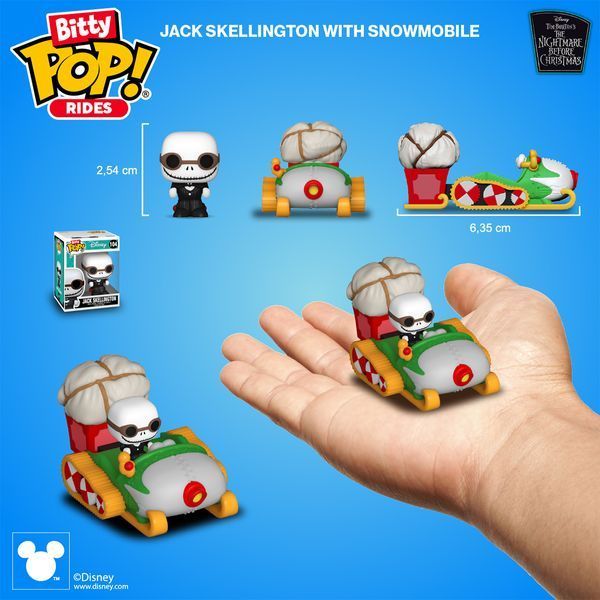 Набор фигурок Bitty Pop! Ride &mdash; Джек Скеллингтон и снегоход &mdash; Disney: THE NIGHTMARE BEFORE CHRISTMAS &mdash; JACK SKELLINGTON & SNOWMOBILE #83624 83624 фото